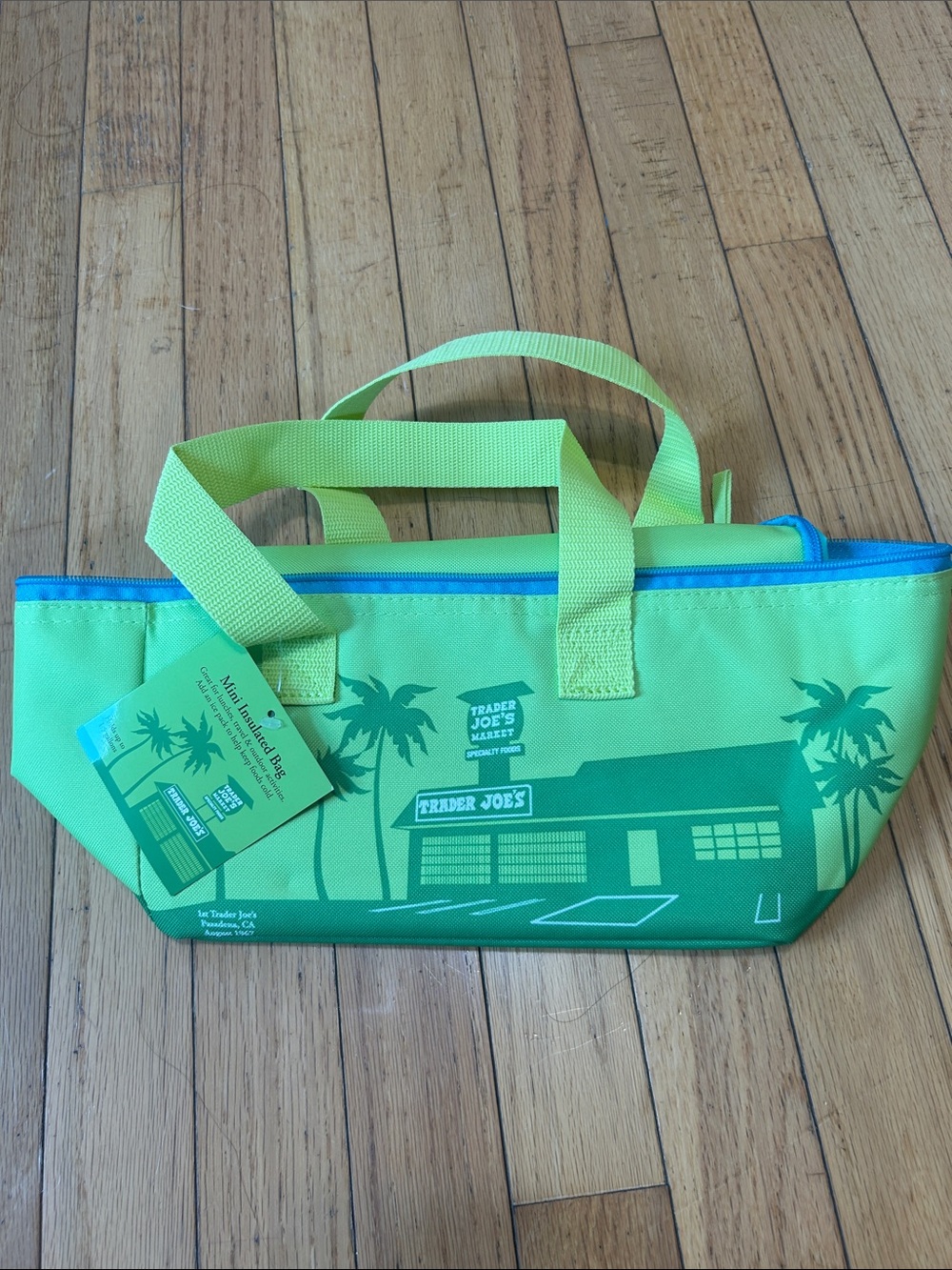 Trader Joe's Green mini insulted Tote Bag